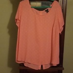 Pink top with polka dots